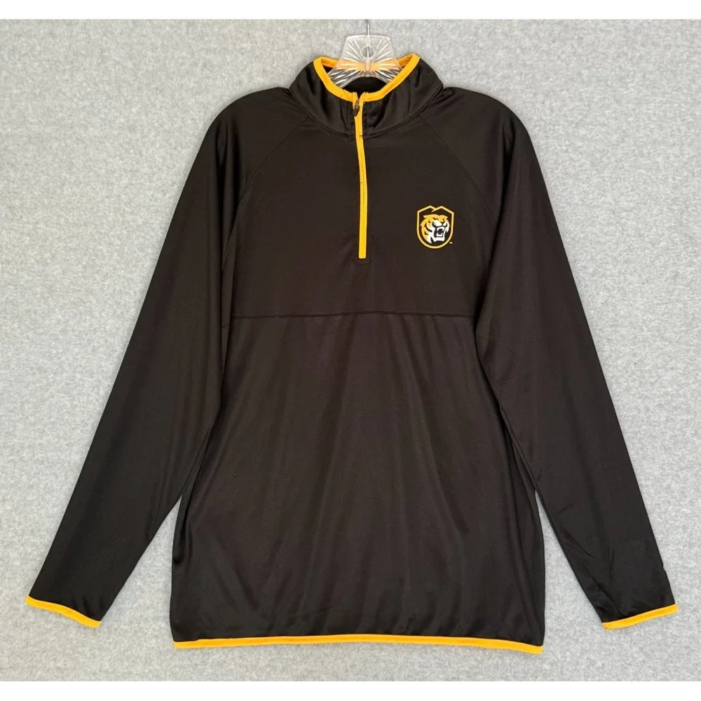 NEW Colorado College Colosseum Athletics 1/4 Zip Sweater Mens Medium Black NWT